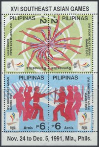 Philippines SC#  2113c MNH Southeast Asian Games 1991 see details & scans