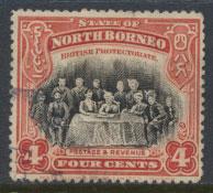 North Borneo  SG 164 SC# 140 Used   perf 14 x 14 see scan & details