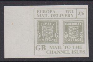 Jersey & Guernsey 3/6 (Channel Islands) Postal Strike Mail 1971 NHM