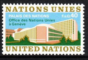 22 United Nations Geneva 1972 Palais Des Nations MNH