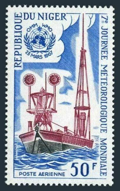 Niger C71,MNH.Michel 157. Maritime Weather Station.Meteorology,1967.