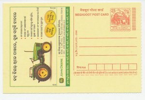 Postal stationery India 2006 Tractor - John Deere