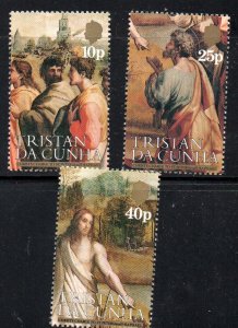 Tristan Sc 344-346 1983 Birth of Raphael stamp set mint NH
