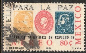 MEXICO C385 EXFILCA'70 Interamerican Phil Exh. Used.VF. (1189)