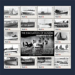 Palau 2015 - World War I Evacuation Of Dunkirk - Sheet of 16 MNH