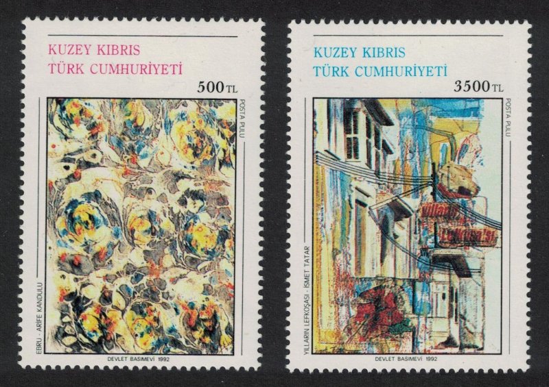 Turkish Cyprus Paintings Art 11th series 2v SG#328-329