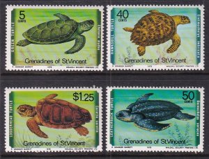 St Vincent Grenadines 157-160 Turtles MNH VF