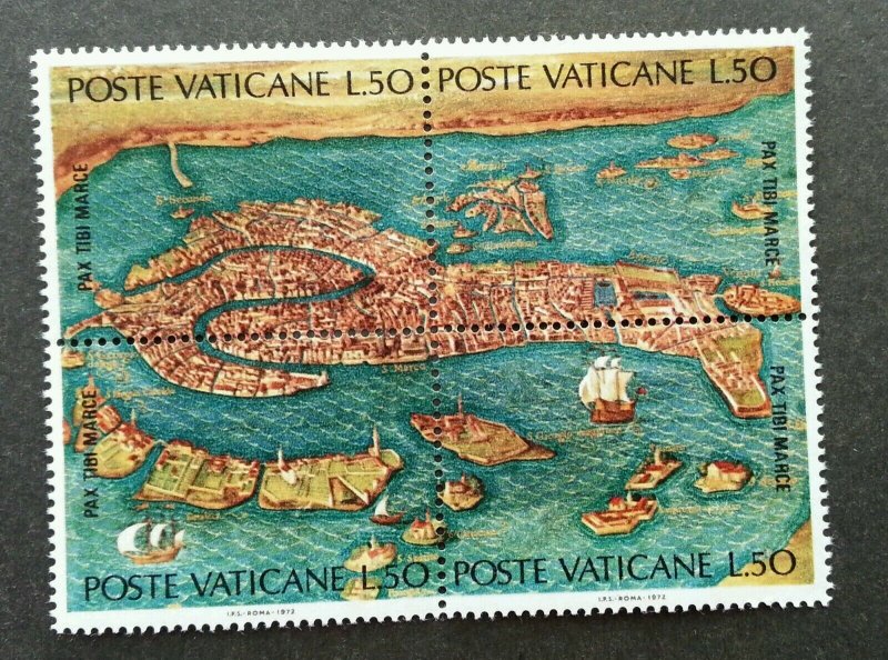 Vatican UNESCO Venice 1972 Ship Sailboat (stamp) MNH