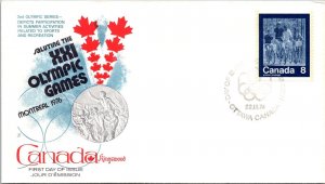 Canada 1974 FDC XXI Olympic Games, Cycling - Ottawa - Single - F76695