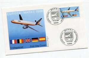 D43439 Europa CEPT 1988 Transportation & Communication FDC Germany