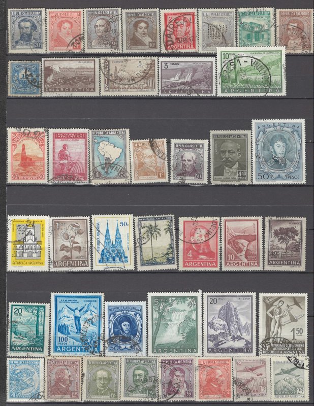 COLLECTION LOT OF # 914 ARGENTINA 41 STAMPS 1884+