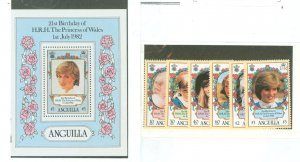 Anguilla #485-491 Mint (NH) Single (Complete Set)
