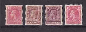 Jamaica 1929 KGV Sc 103-105+103a set MH