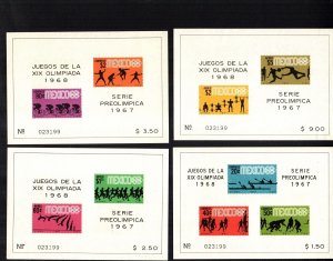 Mexico  13 diff sheets   MNH cat $ 147.00