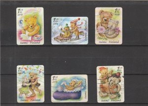 Finland  Scott#  1453a-1453f  Used  (2014 Teddy Bears)