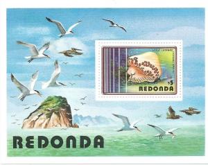 REDONDA - Marine Life Souvenir Sheet (MNH) 