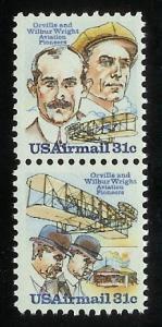 #C91 - C92a Wright Brothers Pair - MNH
