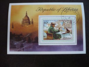 Stamps - Liberia - Scott# C205 - CTO Souvenir Sheet