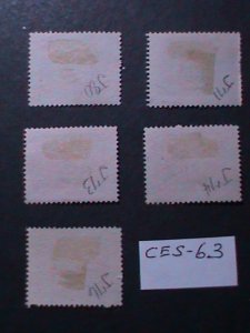 ​CZECHOSLOVAKIA SURCHARGES USED STAMPS- VF 78 YEARS OLD- CES-63