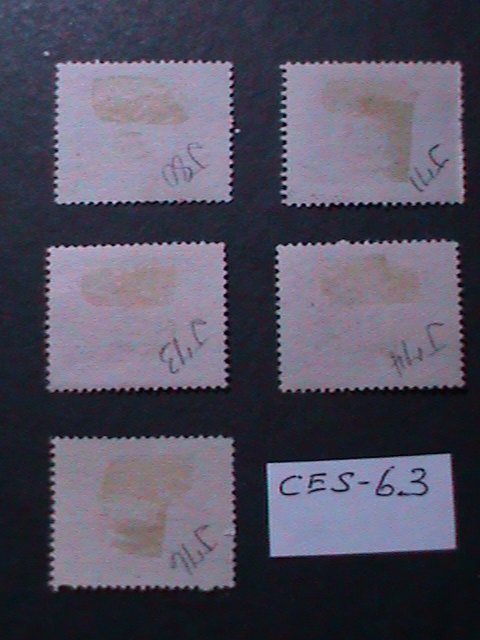​CZECHOSLOVAKIA SURCHARGES USED STAMPS- VF 78 YEARS OLD- CES-63