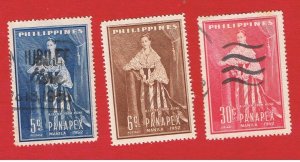 Philippines #580-581 #C73   VF used   PANAPEX   Free S/H