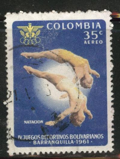 Colombia Scott C414 Used  Airmail stamp 