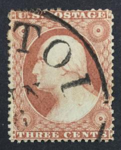 US #25 USED $175 LOT #344