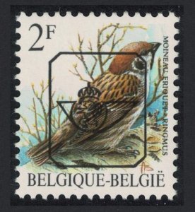 Belgium Eurasian Tree Sparrow Bird Buzin 'Moineau friquet 2f Precancel 1989