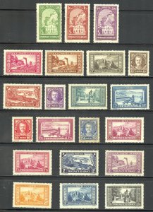 Monaco Scott 110-30 Unused HOG - 1932-37 Places and Culture Complete Set