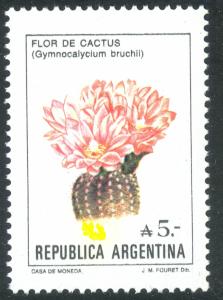 ARGENTINA 1985-88 5a CACTUS FLOWER Sc 1526 MNH