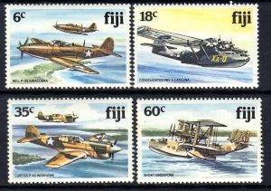 Fiji 1981 World War II Aircrafts Complete Mint MH Set SG 624-627