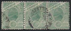 BRAZIL 168 VFU STRIP OF 3 B725