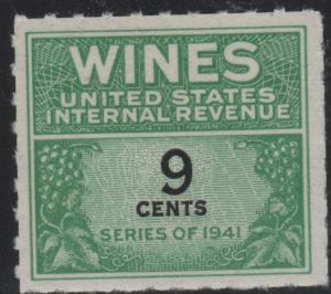 Scott RE122 9c Series 1941 Wines