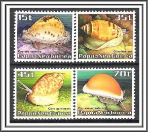 Papua New Guinea #636-639 Sea Shells MNH