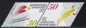 Slovenia # 134, Albertville Olympics, NH, 1/2 Cat.