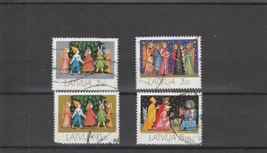 Latvia  Scott#  336-339  Used  (1992 Christmas)