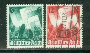 Germany Reich Scott # 479 - 480, used