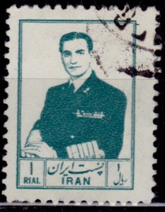 Iran, Persia, 1954, Mohammad Reze Shah Pahlavi, 1R, used