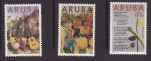 Aruba-Sc#92-4- id5-unused NH set-Folklore-1993-