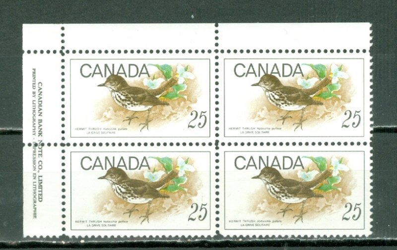 CANADA 1969 BIRDS #498..UL CORNER.. MNH...$12.50