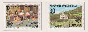 Andorra Spanish   #126-127   MH   1981  Europa