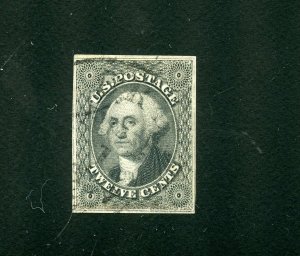 UNITED STATES  12c WASHIGTON SCOTT # 17 FOUR MARGIN COPY USED