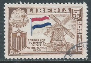 Liberia, Sc #368, 5c Used