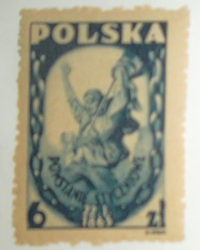 POLAND 1946 Stamp REVOLT OF 1863, Scott #389 MNH - Great Color! Free US Shipping