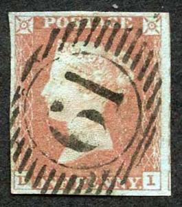 1841 Penny Red (DI) Plate 69 SUPERB Four Margins