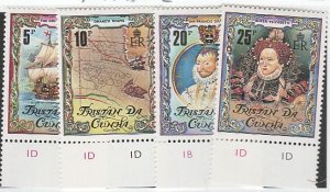 TRISTAN DA CUNHA #278-81 MINT NEVER HINGED COMPLETE