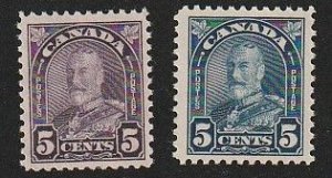 Canada 1930-1931   George V   Sc# 169-170  MNH  FVF