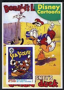 IVORY COAST - 2003 - Disney Cartoons #1 - Imperf Min Sheet - MNH - Private Issue