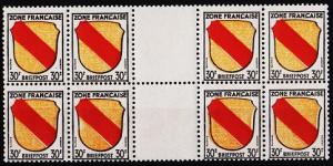 Germany(French Zone).1945 30f(Block of 8) S.G.F10 Unmounted Mint