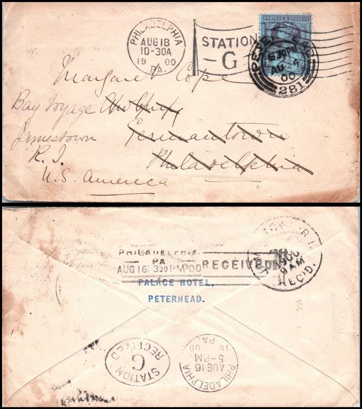 Goldpath: England cover 1900, to U.S.A. _CV15_P9